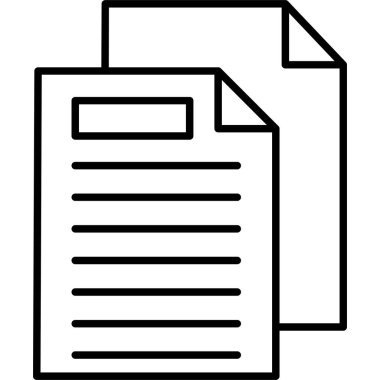 Dosya. Web simgesi basit illüstrasyon