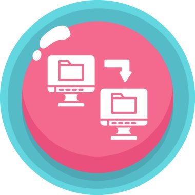 Bilgisayar. Web simgesi basit illüstrasyon