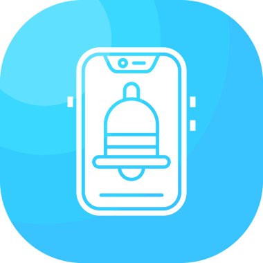 Mobil simgenin vektör illüstrasyonu