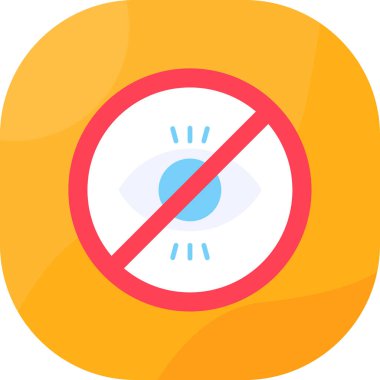 Hiçbir iz yok. Basit simge vektör illüstrasyonu