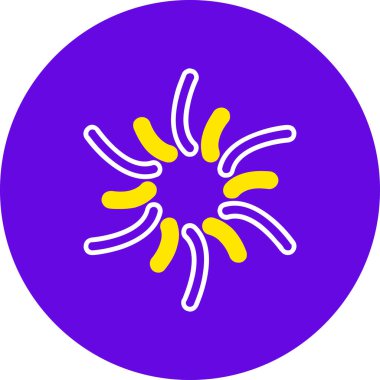 Siklon simgesi işaret vektör illüstrasyonu 