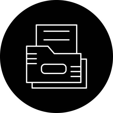 Dosya biçim simgesinin vektör illüstrasyonu