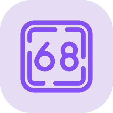 Kişisel ve ticari kullanım için 6 numara simgesi tasarımı