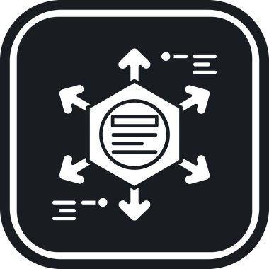 şebeke. Web simgesi basit illüstrasyon