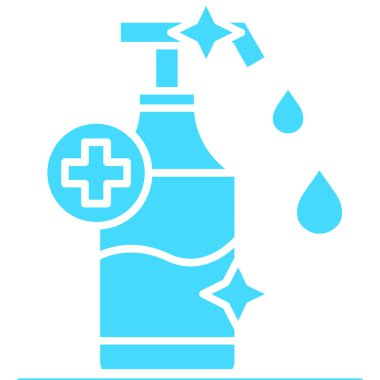 Tıbbi şişe simgesinin vektör çizimi