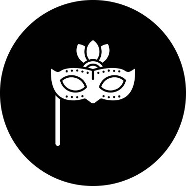 Göz maskesi simgesi işaret vektör çizimi 