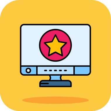 bilgisayar izleyici vektör simgesi