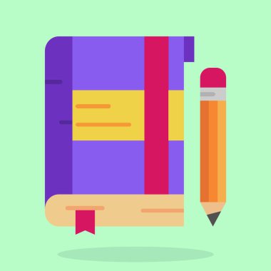 Düz stil kalem simgesini