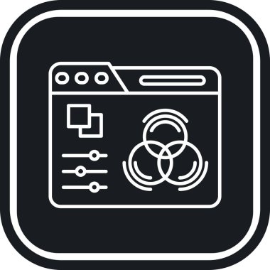 Tarayıcı simgesini, basit vektör çizim