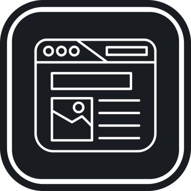 Seo simgesinin vektör illüstrasyonu