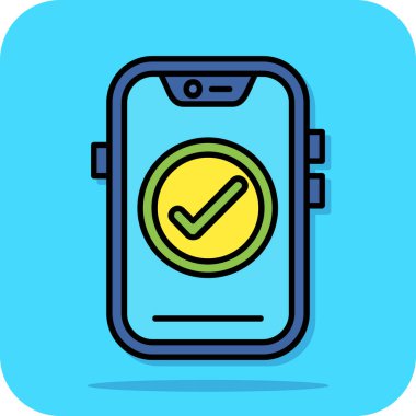 Akıllı telefon. Web simgesi basit illüstrasyon