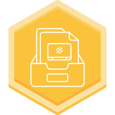 Yazıcı simgesi vektör illüstrasyonu