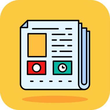 haber çevrimiçi vektör simgesi