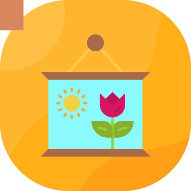 pot vektör çizim çiçek