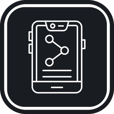 Vektör Mobil simge illüstrasyonu