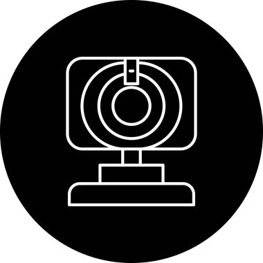 kamera simgesi vektör illüstrasyonu