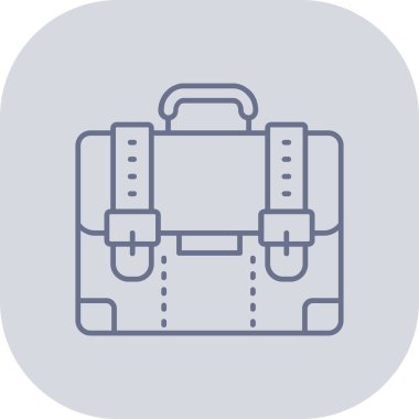 sırt çantası simgesi vektör illüstrasyonu