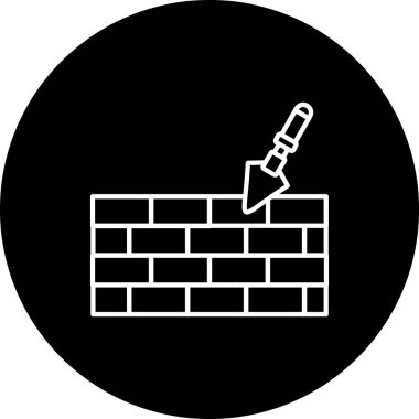 Tuğla simgesinin vektör illüstrasyonu