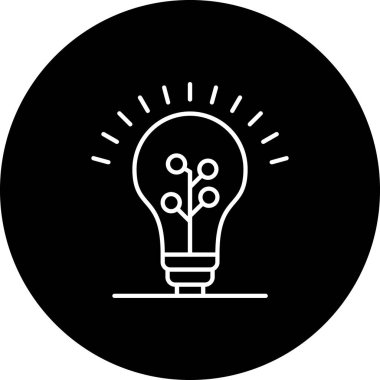 Moda biçimi izole edilmiş arkaplanda ampul simgesi