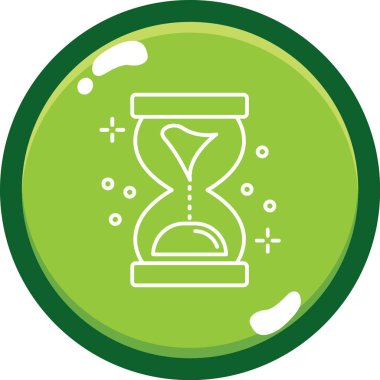 Bir saatin vektör illüstrasyonu