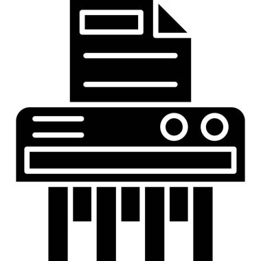 Yazıcı simgesi, vektör illüstrasyonu. Basit ve düzenlenebilir