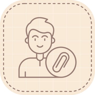 Büyüteci olan bir adamın vektör çizimi