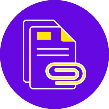 Dosya. Web simgesi basit illüstrasyon