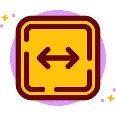 Yol işareti simgesinin vektör illüstrasyonu