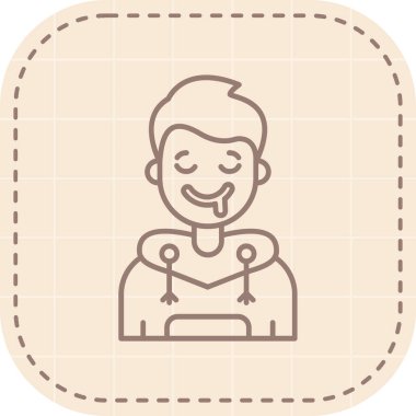 bebek vücut geliştirici ikon vektör çizimi