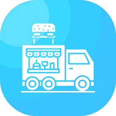 Yemek. Web simgesi basit illüstrasyon