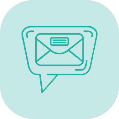 Mektup. Web simgesi basit illüstrasyon