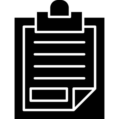 dosya vektörü glyph düz simgesi