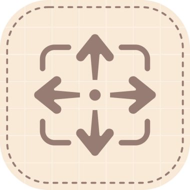 yön ok simgesi, vektör illüstrasyon tasarımı