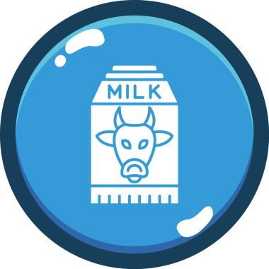 inek sütü vektör illüstrasyonu