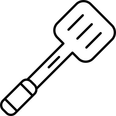 yemek çatal bıçak simgesi ana hatlar biçiminde