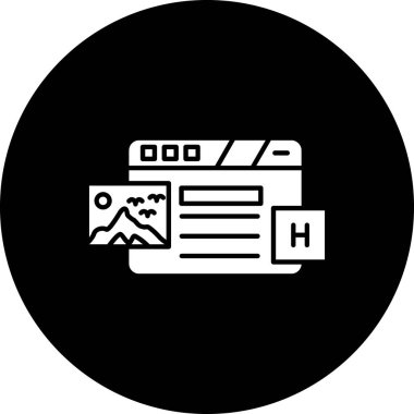 Web simgesi, vektör illüstrasyonu