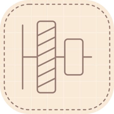 Modern b 'nin vektör illüstrasyonu eksik simgesi