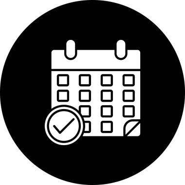 vektör Takvimi Simgesi illüstrasyonu