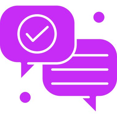 Konuş. Web simgesi basit illüstrasyon