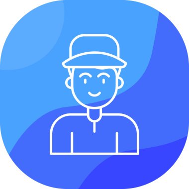 Maskeli bir adamın vektör çizimi