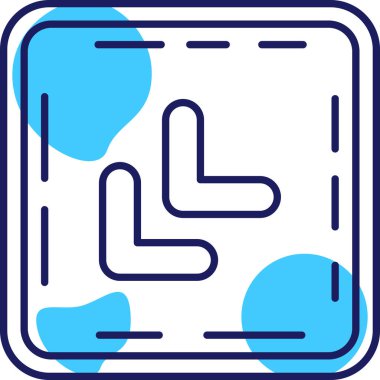 harita simgesi vektör illüstrasyonu