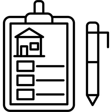 ev inşa simgesi, vektör illüstrasyonu