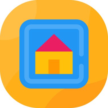 ev konumu simgesi düz biçimli