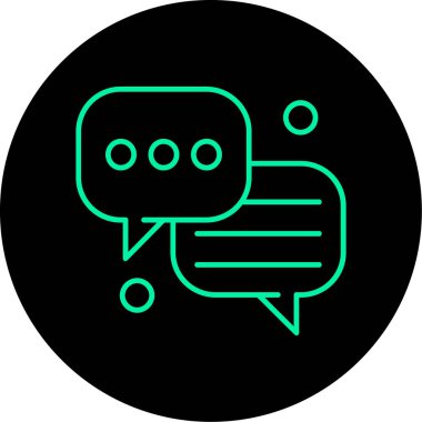 Projeniz için vektör sohbet simgesi