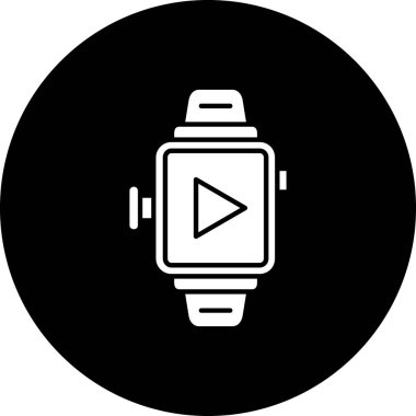 izle simge vektör illüstrasyonu