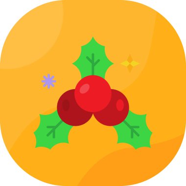 Düz stil çilek ikonu