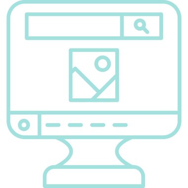 Web tasarımı. Basit ağ simgesi