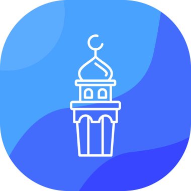 Cami. Web simgesi basit illüstrasyon