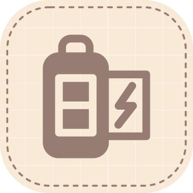 Modern b 'nin vektör illüstrasyonunda pil eksikliği