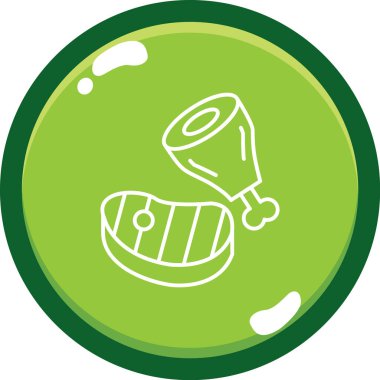 Golf topu ikonu vektör illüstrasyonu